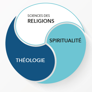 3 domaines principaux: sciences des religions, spiritualité et théologie